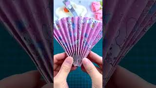 beautiful chinese fan #easy to make and gift#homemade chinese fan#