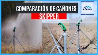 CAÑON DE RIEGO SKIPPER COMPARACIÓN DE FUNCIONAMIENTO CON DIFERENTES PRESIONES DE OPERACIÓN