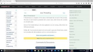 What is Thread dump? | javapedia.net