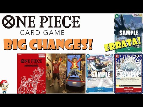 Big Changes for One Piece TCG! Important Errata, New Stores & Banlist Update!? (One Piece TCG News)