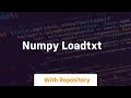 numpy loadtxt