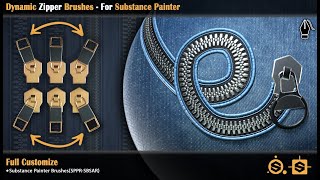 How to use Dynamic Zipper Brushes in Substance painter