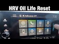 2023 - 2024 Honda HRV resetting Oil life Reminder