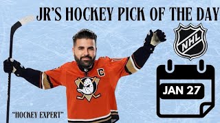 JR’s TOP NHL Pick Today! 01/27/25