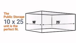 10x25 Storage Unit Size Guide