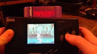 Paprium Japanese Version on Sega Nomad Genesis Level 1 Shortcut to Boss AKA Mega Drive Portable