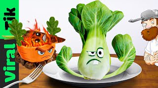 Eating Plants vs Zombies in Real Life - Viral Tik Mukbang Eating ASMR sounds