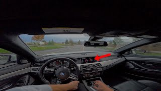 700hp! BMW M5 drifting in the rain with BMW M4 (GOPRO POV)