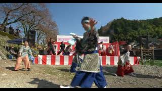 チーム満天星　２部　智頭町桜カフェ　よさこい踊り・傘踊り　４ｋ