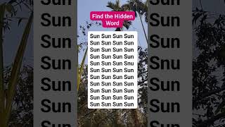 Find the Hidden Word #brainteaser #search #find