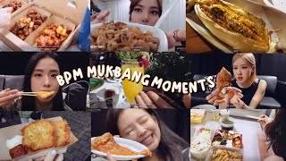 BPM MUKBANG MOMENTS #bpm #mukbang #asmr #blackpink #jisoo #jennie #rosé #lisa | Sully Mukbang