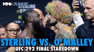 Aljamain Sterling Chatty With Sean O'Malley At Tense Final Faceoff | UFC 292