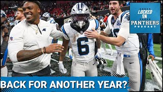 How will the Carolina Panthers address the RB position with Jonathon Brooks sidelined in 2025?