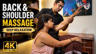 ASMR Ultimate Back & Shoulder Massage for Deep Relaxation 😌 | Stress Relief Therapy in 4K
