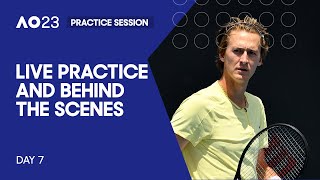 LIVE | AO Practice and Behind the Scenes | Day 7 | Australian Open 2023
