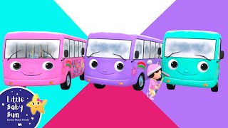 10 Little Buses + More Nursery Rhymes & Kids Songs - ABCs and 123s | Learn with Little Baby Bum