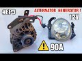 12v Alternator to Generator with cell energy - Free Video Experiment