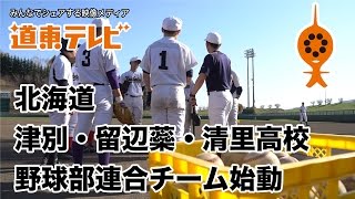 【ニュース】北海道津別・留辺蘂・清里高校野球連合チーム始動