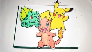 Easy How To Make a Pokemon Go Cardboad Cutout Game For Kids