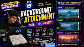 CSS background-attachment Tutorial |scroll, fixed & local Explained with Examples-ChiPi Technologies