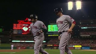 BOS@STL: Vazquez lifts a sacrifice fly to right