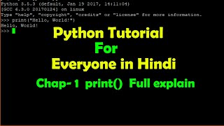 Python Tutorial For Everyone in Hindi, print function in python, Python Tutorial by Testycodeiz 2021