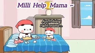 Baby Milli Surprised Mama 👶😍| BubuDudu And Milli | 3D Animation | BubuDudu_MHM