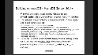 MariaDB Server on macOS