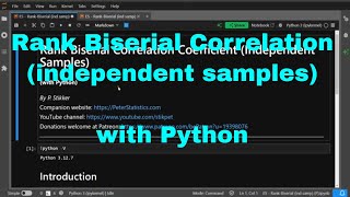 Python - Rank Biserial Correlation (Ind. Samples)