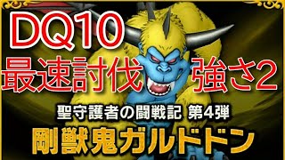 【ドラクエ10】剛獣鬼ガルドドン最速討伐！（強さ2）