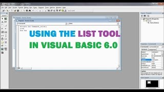 Using The List Tool in Visual Basic 6.0