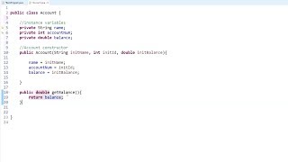 Java Programming Tutorial - 14- Creating a Class, Instance Variables, and a Constructor