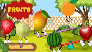 YUMMY FRUITS | LEARN 12 FRUIT NAMES | PRE SCHOOLER | GILLOOG