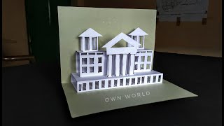 How To Make a Paper House pop-up card