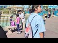 4k 60fps journey to atlantis plaza entrance and queue walk water coaster seaworld san diego 2022