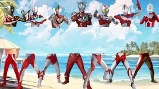 memasang badan Ultraman yang terpisah dari Kaki Ultraman