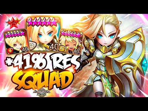 41% RESISTANCE TEAM with First Pick Jeanne – Summoners War