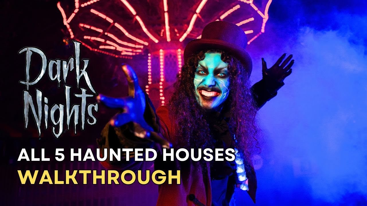 Dark Nights 2024 All 5 Haunted Houses Full Event Walkthrough At
