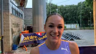 Abby Steiner After Fifth Place Finish In 100m At Florence Diamond League In 11.23