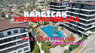 ALANYA KARGICAK TOPRAK PANORAMA RESİDENCE 3+1 FULL FURNITURE İNDOOR POOL,CARPARK,FOOTBALL AREAS,