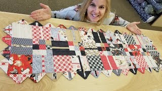 "Peek-A-Boo" Prairie Points Table Runner Tutorial!