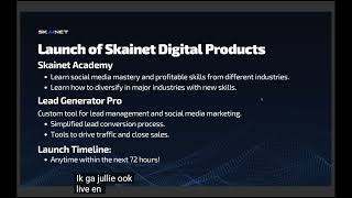 Skainet Weekly Training Webinar Marketing products 22-01-2025 Subtitles