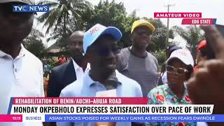 Rehabilitation Of Benin, Abuja Road: Monday Okpebholo Expresses Satisfaction With Pace of work