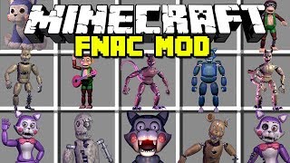 Minecraft FIVE NIGHTS AT CANDY'S MOD! | CANDY, CINDY, BLANK \u0026 MORE! | Modded Mini-Game