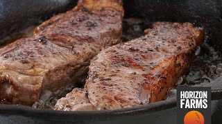 100% グラスフェッド サーロインステーキ 100% Grass-Fed Striploin Steak