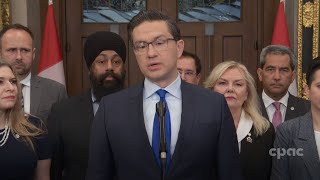 Pierre Poilievre on Conservative party's demands to pass federal budget bill, wildfire response