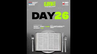 REJUVENATE- 30 DAYS FASTING AND PRAYER || DAY 26|| 28TH JANUARY 2025