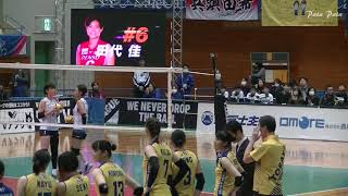 Ｖリーグ女子・1部リーグ【2019/12/08】　東レアローズvsデンソーエアリービーズ（前半）