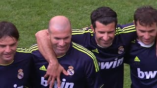 Zidane & Luis Figo Magical Show (Man Utd vs Real Madrid Legends)