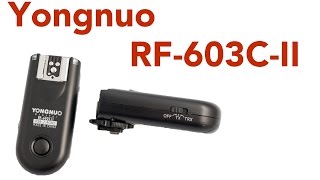 Yongnuo RF 603 C II Wireless Shutter Trigger with Canon Cameras